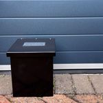 Steel Black Milk Box Wall Mount Made O' Metal Outdoor Delivery Protection