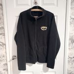 Guinness Official Merchandise Black Full Zip Fleece Jacket Men Large Dublin Harp