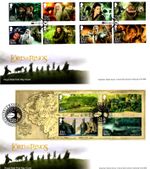2026 GB LORD OF THE RINGS *PAIR* Stamp +Mini First Day Covers *NICE* 20.3.26 FDC