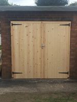 Wooden Garage Doors Heavy Duty Ledge & Braced