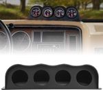 Black 4-Hole Gauge Mount Holder Dash Gauge Pod Quad Meter Pod 2"52mm Universal