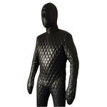 Men's Leather Quilted Bondage Catsuit – Hood & Gloves – BDSM
