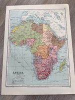 1940 large george philip map - africa