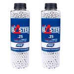 ASG Alpha Blaster Grade IV Airsoft BBs 0.25g 3300 2 Bottle Ammo Pellets