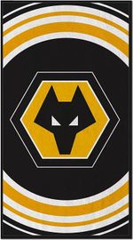 WOLVES WOLVERHAMPTON FC BATH TOWEL PULSE FOOTBALL OFFICIAL LICENSED