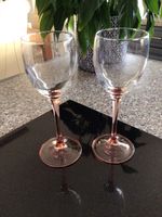 LUMINARC VINTAGE Rose Stem Wine Glasses Set of 2 Excellent Condition.