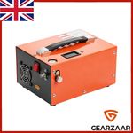 Air Pump Upgraded Built-in Cooling Fan Portable 4500PSI for Airgun Orange 30MPa