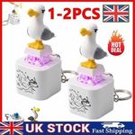 1/2 PCS Seagull Mine Keychain, Seagull Mine Button Keychain