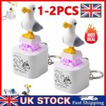 1/2 PCS Seagull Mine Keychain, Seagull Mine Button Keychain