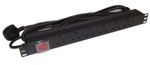 6 way UK PDU + *5M LEAD* 1U 19" Horizontal Rackmount Power Distribution Unit 