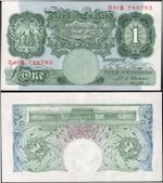 P.S.Beale. One Pound (1950) (BYB; 54c) O01B 748793 Crisp GVF.