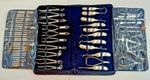 Surgical dental instruments 60 pieces in a case extractor tweezers dentist vet
