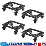 6000 lbs Heavy Duty Vehicle Movers Double V Car Wheel Dolly W/ Locking Casters
