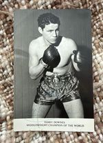 Terry Downes Signed Boxing Photograph World Champion 1960s George Aldridge
