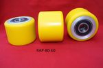 Pallet Truck Load Roller Wheel inc.Bearings -VARIOUS SIZES ALUMINUM-POLYURETHANE
