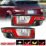 2X LED SMOKED REAR TAIL LIGHT LAMPS FITS LAND RANGE ROVER EVOQUE L538 2011-2018