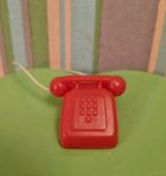 Vintage Pedigree Sindy  Doll Red Telephone 1980s Very Good Condition 
