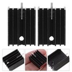 10pcs Transistor Heat Sink Aluminum Heat Sink for TO-220 Transistor Device