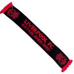 Liverpool FC Official Est Black and Red Reversible Scarf Scarves LFC Gift TIA