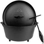 Dutch oven set 8 litre cast iron Carry bag & Lid Lifter with Free delivery!