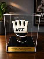 UFC MMA Glove Display Case Octagon with Personalised UV Protective
