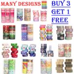 10-20 Rolls Set Washi Tape DIY Scrapbooking Paper Adhesive Stickers Many Designs