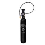 TUXING 4500psi 0.5L Carbon Fibre HPA Tank with Regulating Valve Pressure Gauge