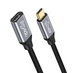 USB 3.1 Type-C Extension Cable USB-C Male to Female Charging 100W 4K 10Gbps Cord