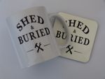 SHED AND BURIED ~ MUG ~ henry cole & sam lovegrove quest tv show gift