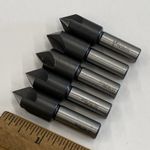 Lot of 5 New 1/2" Three Flute Countersink 82°, 3/8" Shaft, Made in USA! M0942
