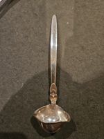 Georg Jensen Sterling Silver Cream Ladle, Cactus Pattern, London Import 1933