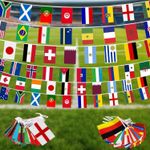NEW 15M World Flags Bunting Pack 2026 World Cup – 48 Nations – 30x23cm XL Flags