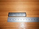 E1 BSAU sticker deca-MOT-EXHAUST TAG CAN STAMP MARKING PLATE--ROAD LEGAL-BSAU