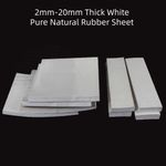 White Pure Natural Rubber Sheet Mat Seals Cut 200x500mm 500x500mm 2mm-20mm Thick