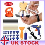 33pcs Car Dent Removal Puller Kit Paintless Small Damage Repair PDR Tools