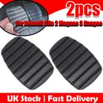 2pc Brake Clutch Foot Pedal Pad Covers Rubber For Renault Clio 2 Megane 3 Kangoo