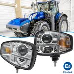 E9 LH+RH LED Work Light with Turn Signal&Hi/Lo Beam For New Holland T7 Series