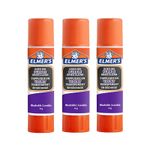 Washable Disappearing Purple Glue Sticks, Dries Clear for Kids Crafts, 3x6g