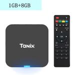 Global Android 10.0 TV Box Tanix TX1 CPU Allwinner H313 Support 4K RAM 1+8 GB UK