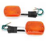 2X Universal Rear Motorcycle Indicators Turn Signal Light Motorbike Lamp Amber