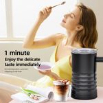 ›Electric Milk Frother And Steamer 4 In 1 Automatic Milk Warmer 400W Non-Stick
