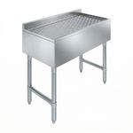 AmGood 24 in. x 18 in. Stainless Steel Underbar Drainboard 