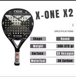NOX X-ONE X2 3K Carbon Tennis Rackets  Head Size 550 cm² Adult 100% GENUINE NOX