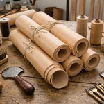 Natural Tan Genuine Leather Panel | Full Grain 100% Real Leather Craft Sheet