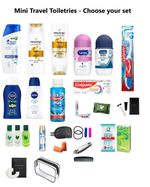 Mini Travel Toiletries Plane Ready Holiday Camping  - CHOOSE YOUR SET