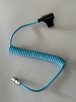 Kondor Blue D-Tap to BMPCC 4K/6K Pro Power Cable for Blackmagic - Coiled