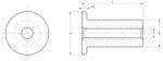 Motamec Mild Steel EN3B Weld in Female Bush M12 x 40mm Threaded Insert