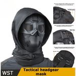 Full Face Tactical Breathable W/ Headgear Mask Protect Airsoft Paintball Outdoor