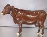 Original Beswick Red Poll Cow - Model 4111 - Made in England