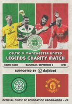 Celtic Legends v Manchester United Legends 25/26 programme